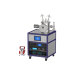 compact double target RF DC magnetron sputtering co-sputtering coating machine