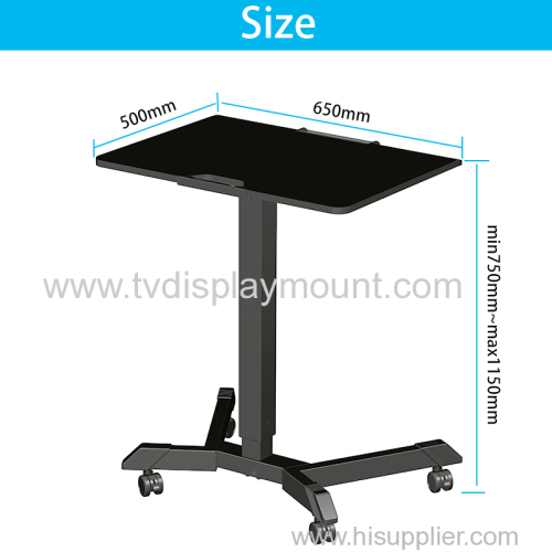 adjustable height office desk with remote control
