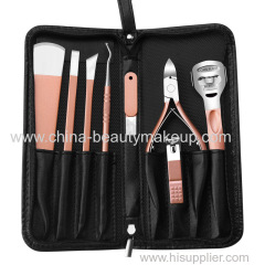 Pink pedicure kit Pedicure set pedicure knife manicure kit stainless steel nail clippers cuticle nippers pedicure tools