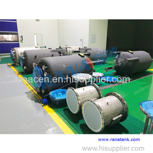 Carbon steel lined PTFE/PFA/ETFE/PVDF/ ECTFE storage tanks vessels and ISO tank container