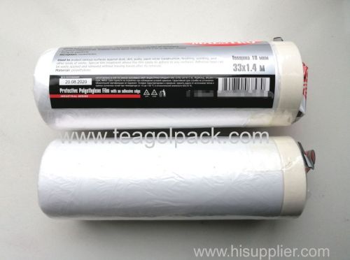 33x1.4Mx10Mic Protective Polyethylene Film White.