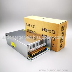 600W Single Output Switching Power Supply 24V 25A 12V 50A