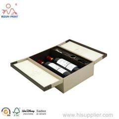 liquor packaging paper boxes 2 bottles