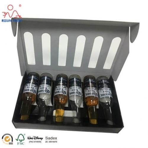 6-Bottle Corrugated Wine Carrier 