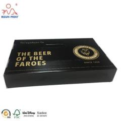 Luxury 6 bottle wine box with UV logo