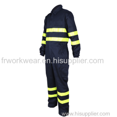 Offshore Anti-flame work coveralls with reflective tape