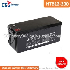 CSBattery 12V 200Ah Long storage period GEL Battery for Electric-power/Emergency-systems/Booster-Pumps/Solar/wind-power