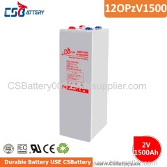 CSBattery 2v1500ah Tubular gel OPzV Battery for Car/Bus/UPS/Electric-power/Solar-storage/Electric-Scooter