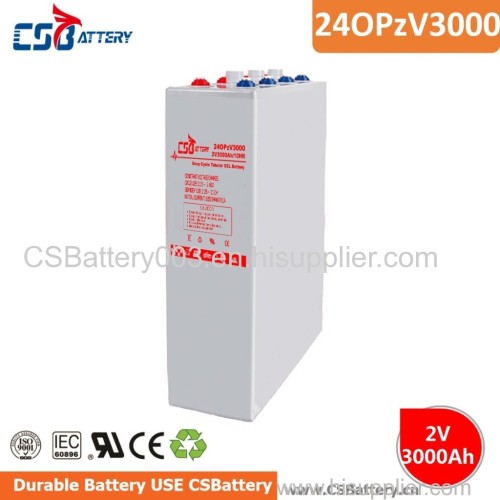 CSBattery 2v3000ah high-capacity Tubular gel OPzV Battery