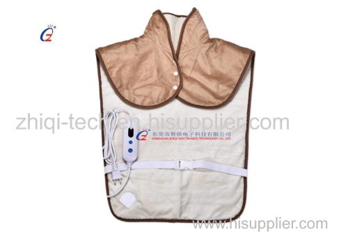 6temperature auto-off electric back and shoulder heat pad fast heat electric back and shoulder heat pad safety