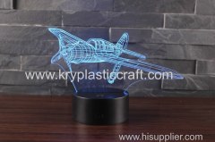 Creative Gift 3D Optical Visual Illusion Acrylic Night Light USB Table Lamp