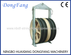 822MM Overhead Transmission Lines Stringing Blocks with Nylon or Steel Sheaves