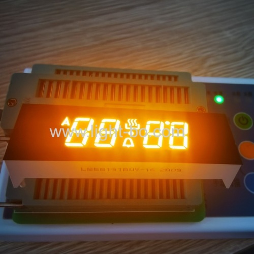Ultra brilhante âmbar com 4 dígitos e 7 segmentos de display LED para controle do temporizador do forno