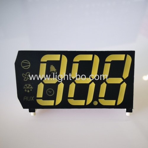 Ultra white & Pure Green 0.67inch Triple Digit 7 Segment LED Display for Refrigerator Control