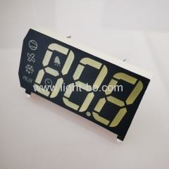Customized white / yellow Triple Digit LED Display for refrigerator control panel