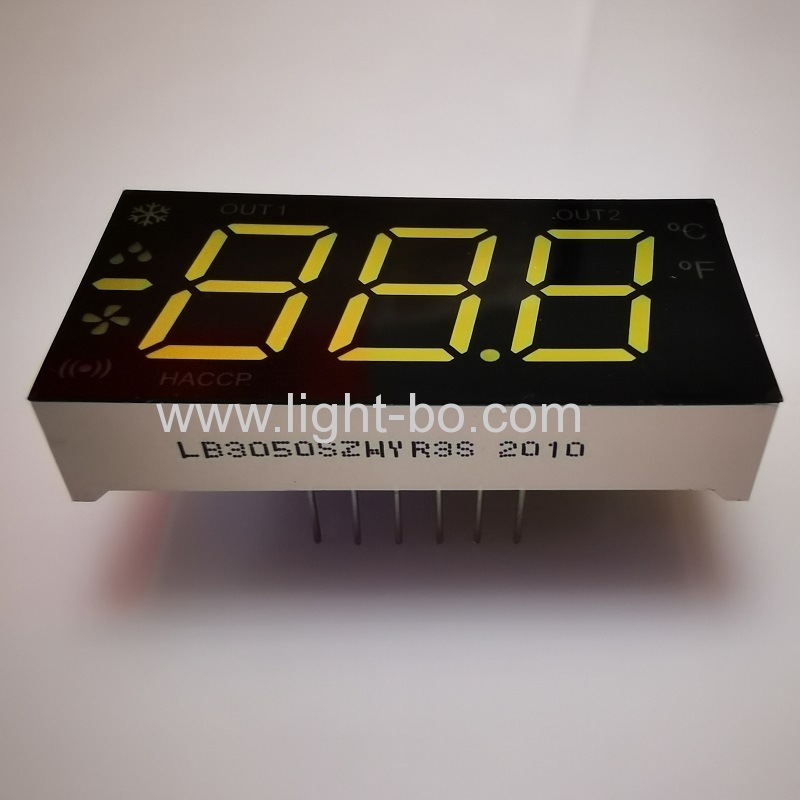 anodo comune display led a 7 segmenti a tripla cifra da 0,5" multicolore per dispenser igienizzante