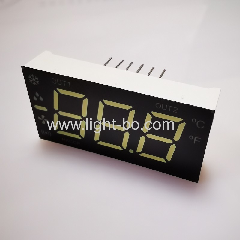 Multicolour 0.5" Triple Digit 7 Segment LED Display Common Anode for Sanitiser Dispenser