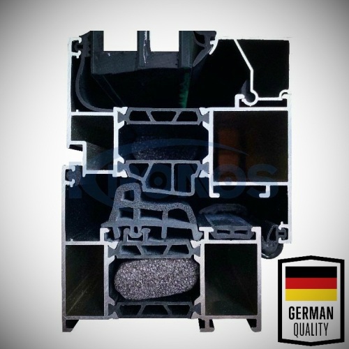 German Quality 55mm PA66 GF25 Hollow Chamber Thermal Break Polyamide Profiles