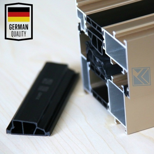 German Quality 55mm PA66 GF25 Hollow Chamber Thermal Break Polyamide Profiles