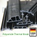 German 55mm Shape C PA66 GF25% Polyamide Thermal Break Strips