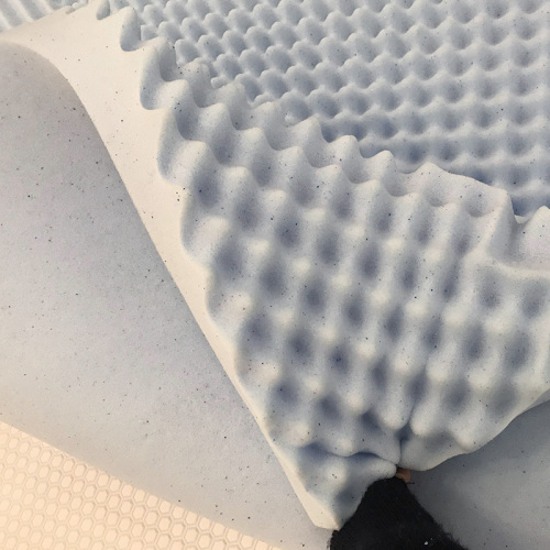 Hot sale OEM factory price 7 zone rollable bed gel infused sponge memory foam thin mattress topper