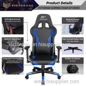 VICTORAGE Gaming Chair-Inspired by Racing car(Blue)