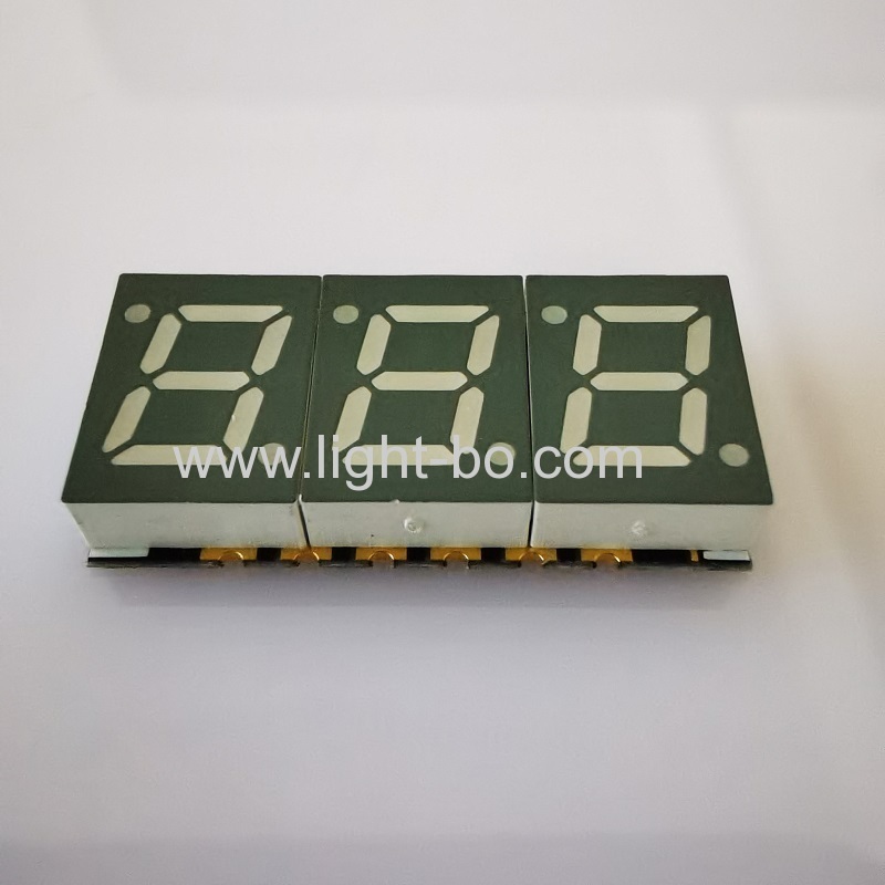 ultra fino 0,28 "de três dígitos smd 7 segmentos display led ânodo comum para indicador de temperatura