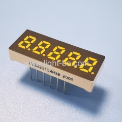 Ultra white small size 5 Digit 6mm 7 Segment LED Display common anode for Instrument Panel