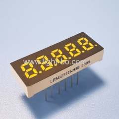Ultra white small size 5 Digit 6mm 7 Segment LED Display common anode for Instrument Panel