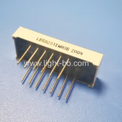 Ultra white small size 5 Digit 6mm 7 Segment LED Display common anode for Instrument Panel