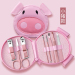 Cute cartoon design manicure kit pink beauty tools set cartoon nail clippers set travel sets home daily tools