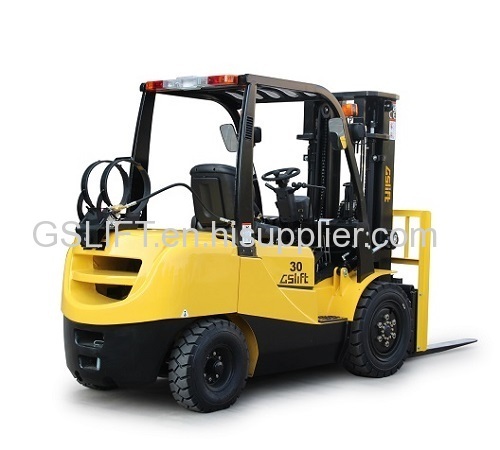 High quality 3000kg Gasoline/LPG forklift with gas tank