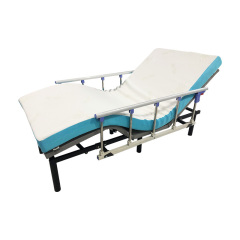 Factory price hospital nursing bed healthcare bed with hand rails best adjustable bed