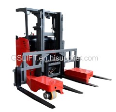 Multi directional driving 2.5ton Electric Sideloader Forklift for handling pipes/woods/tube/timber