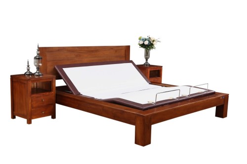 King size wooden frame adjustable beds