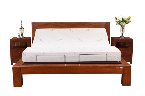 King size wooden frame adjustable beds