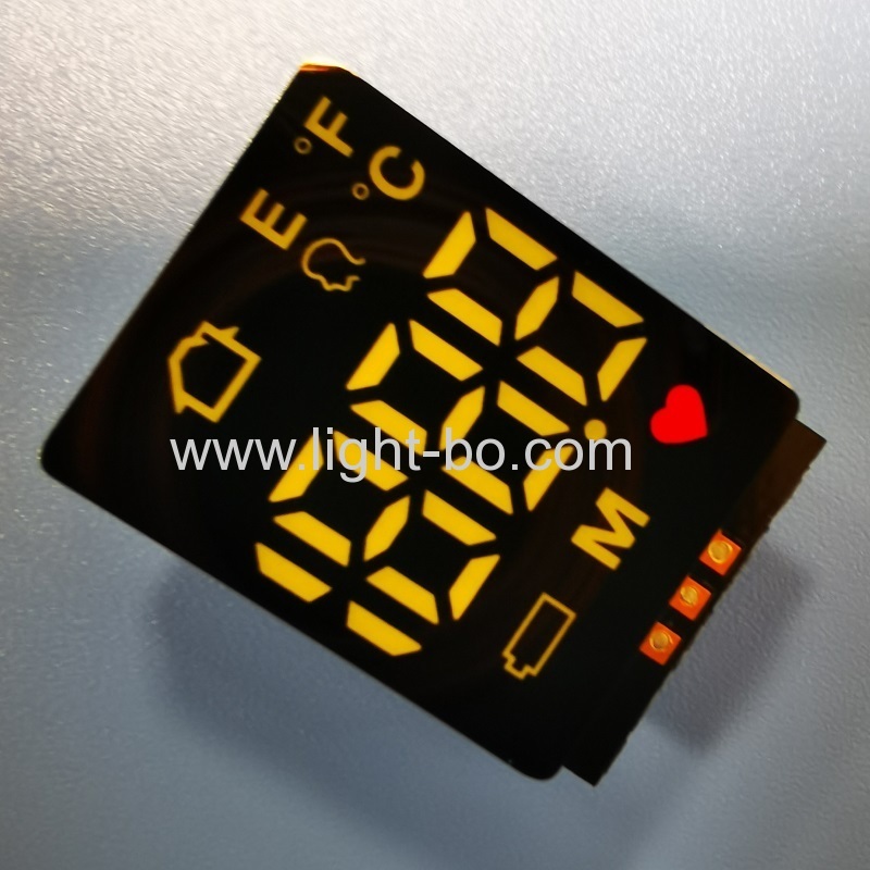 hot sales 3 pins ultra weiß / rot smd led display gemeinsame anode für stirnthermometer