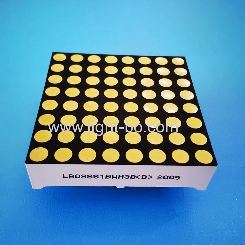 ultrahelle weiße 3 mm 8 x 8 Punktmatrix-LED-Anzeigen für bewegliche Schilder / Aufzugspositionsanzeige