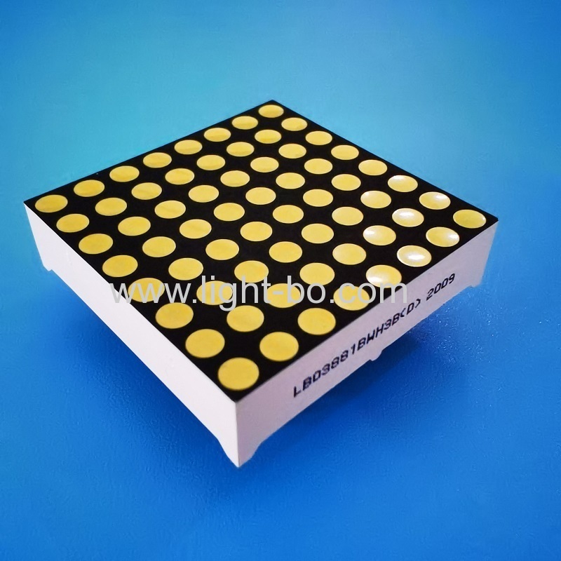 ultrahelle weiße 3 mm 8 x 8 Punktmatrix-LED-Anzeigen für bewegliche Schilder / Aufzugspositionsanzeige