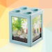 Small Fancy Tropical Fish Tank With Usb Led Lighting For Christmas Gift