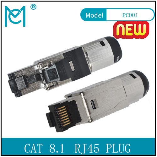 CAT 8.1 Modular RJ45 Plug 8P8C Shielded For Round Cable( One Set= 2pcs)