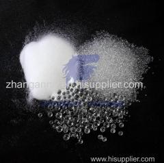 Colorless glass beads for blasting and road marking paint