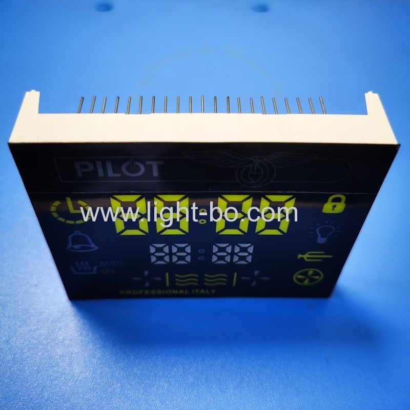 modulo display led multicolore personalizzato a 7 segmenti per timer forno multifunzione