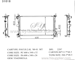 Car Auto Cooling Aluminum Plastic Radiator for Ford Focus 2.0L