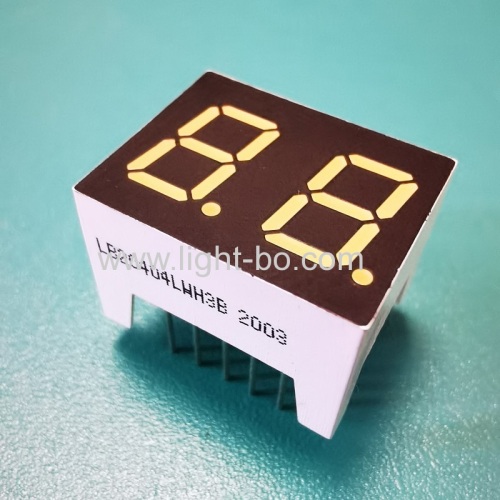 Ultra bright bluish white 0.4inch Dual Digit 7 segment LED Display common cathode for home appliances