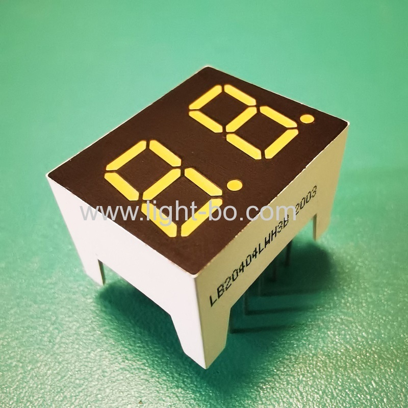 ultrahelle bläulichweiße 0,4-Zoll-zweistellige 7-Segment-LED-Anzeige gemeinsame Kathode für Haushaltsgeräte