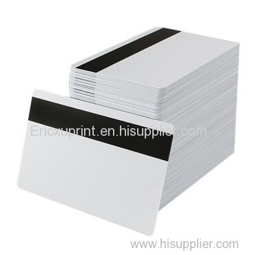 Credit Card Size PVC Magnetic Stripe Card With Embossed Numbering and Signature Panel