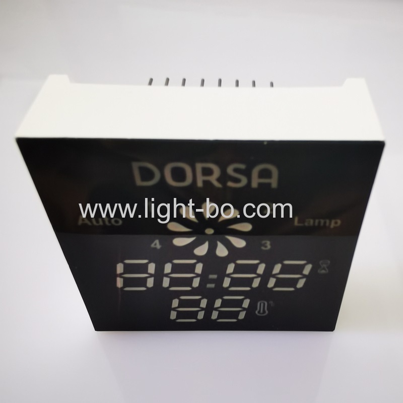 Low cost Customized Ultra blue 7 Segment LED Display Module for Kitchen Hood