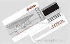 high quality transparent plastic pvc business card/pvc business card printing With Magnetic strip