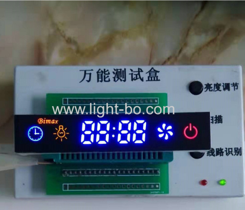 Kundenspezifisches mehrfarbiges 4-stelliges LED-Anzeigemodul für die Steuerung der Küchenhaube